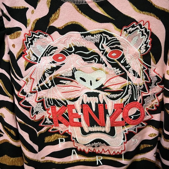 Kenzo Paris Tiger print sweatshirt. Size 10A/140. - Picture 2 of 4